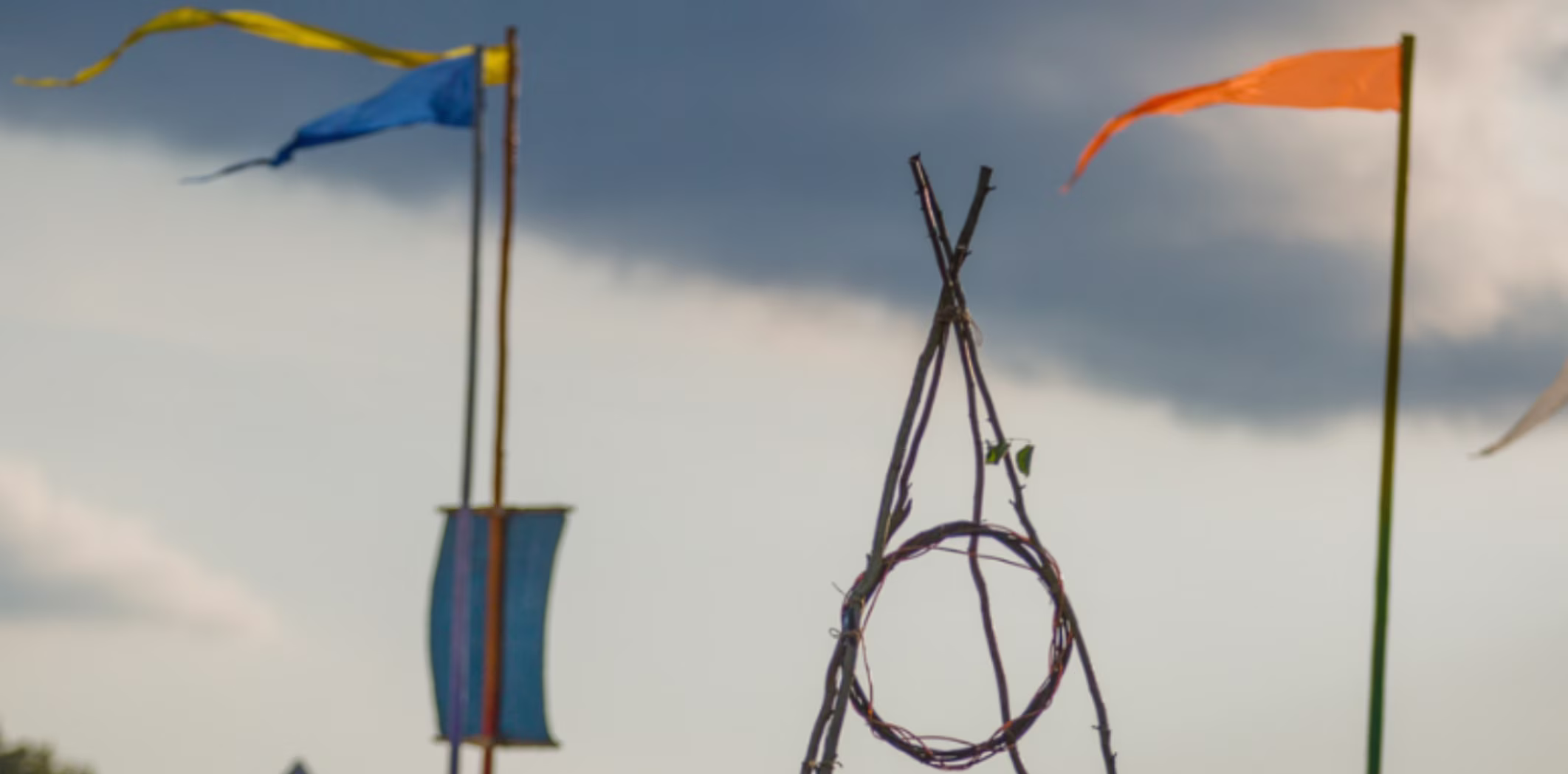 Flags and danger bunting