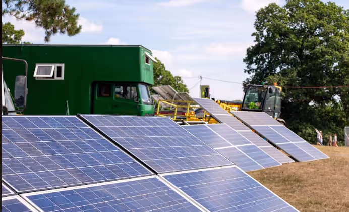 Green Gathering - solar panels